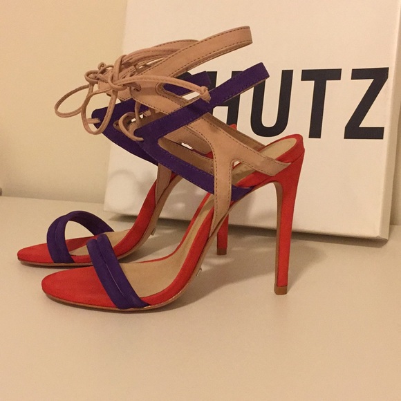 Schutz Evane Leather Sandal - Picture 3 of 5